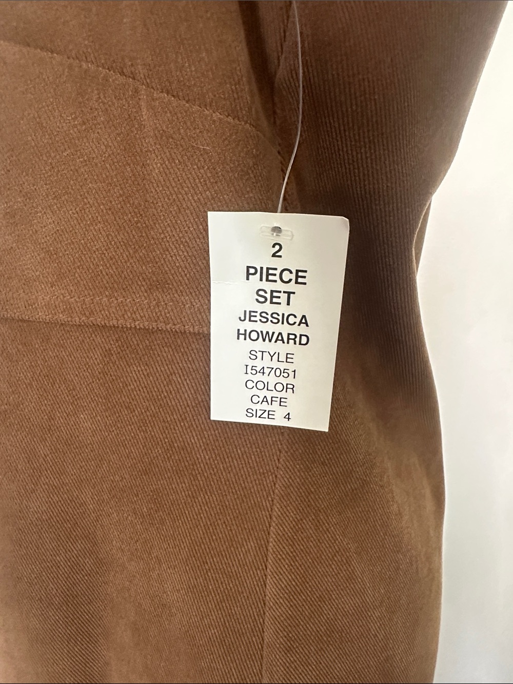 Jessica Howard vintage petite dress with Patterned Panel Jacket Sz 4P - Picture 10 of 15